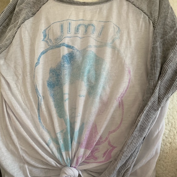 JIMI HENDRIX Jimi Hendrix Long Sleeve Band T-Shirt, Men's Medium cotton black type Vintage Second Hand